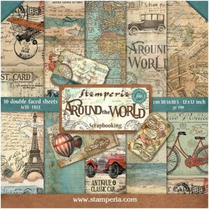 Papiers Scrap - Stamperia - Around the World - 30 x 30