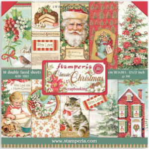 Papier Scrap - Stamperia - Classic Christmas - 30 x 30