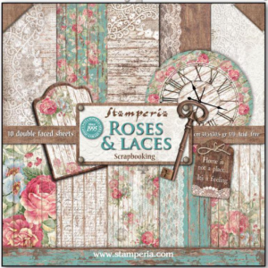 Papiers Scrap - Stamperia - Rose Lace - 30 x 30