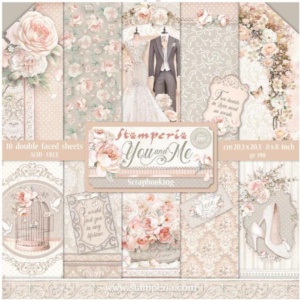 Papiers Scrap - Stamperia - You and Me - 20 x 20