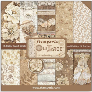 Papiers Scrap - Stamperia - Old Lace - 30 x 30
