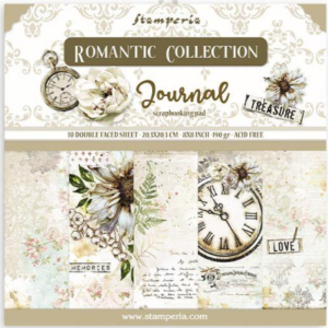 Papiers Scrap - Stamperia - Romantic Journal - 20 x 20