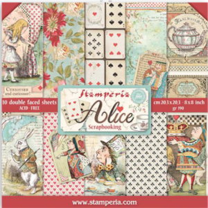 Papiers Scrap - Stamperia - Alice in Wonderland - 20 x 20