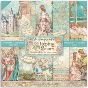 Papiers Scrap - Stamperia - Sleeping Beauty - Paper Pad - 30 x 30