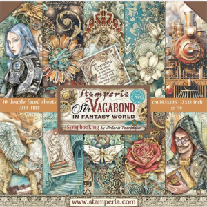 Papiers Scrap - Stamperia - Fantasy World - 20 x 20