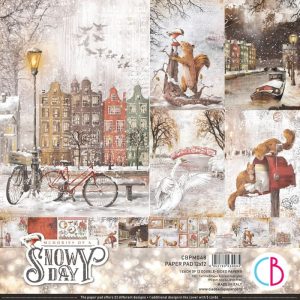 Papier Scrap - Ciao Bella - Memories of a Snowy Day - 30 x 30