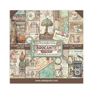 Papier Scrap - Stamperia - Brocante -20 x 20 maxi