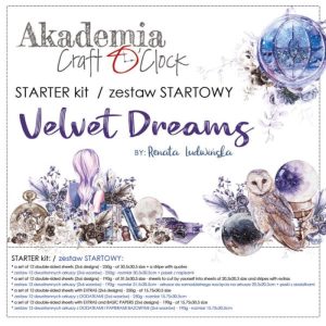Papiers Scrap - Craft o'clock - Velvet Dream - Kit