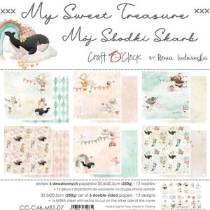 Papiers Scrap - Craft o'clock -My Sweet Treasure - 30 x 30