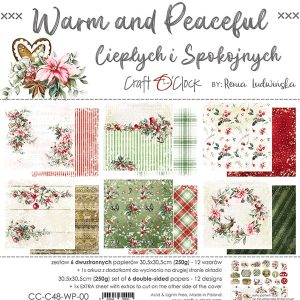 Papiers Scrap - Craft o'clock - Warm and Peaceful - 30 x 30