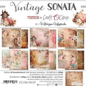 Papiers Scrap - Craft o'clock - Sonata - 20 x 20