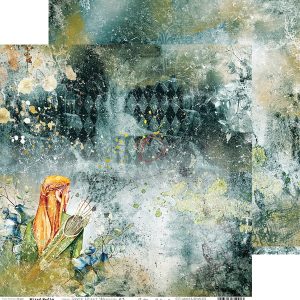 Papiers Scrap - Craft o'clock -Silver Heart - 30 x 30