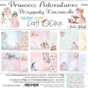 Papiers Scrap - Craft o'clock - Princess Adventure - 20 x 20
