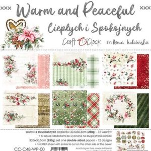 Papiers Scrap - Craft o'clock - Warm and Peaceful - 20 x 20