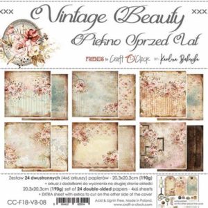 Papiers Scrap - Craft o'clock - Beauty Vintage - 30 x 30