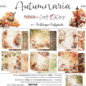 Papiers Scrap - Craft o'clock - Autumnnaria - 30 x 30