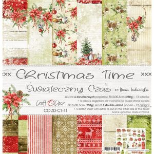 Papiers Scrap - Craft o'clock - Christmas Time - 30 x 30