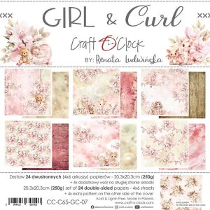 Papier Scrap - Craft o'clock - Girl and Curl - 30x30