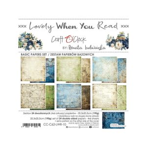 Papier Scrap - Craft o'clock - Lovely when you read - 20x20