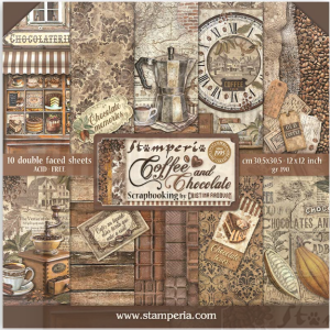 Papier Scrap - Stamperia - Coffee and Chocolate - 30 x 30 maxi