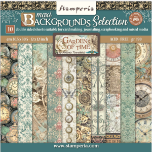 Papier Scrap - Stamperia - Gardens of Time - 30 x 30