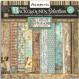 Papier Scrap - Stamperia - Lands of Pharaons - Backgrounds - 30 x 30