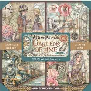 Papier Scrap - Stamperia - Gardens of Time - 30 x 30 maxi