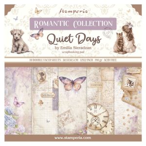 Papiers Scrap - Stampéria - Quiet Days - 20x20