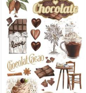 Accessoires Scrap - Stamperia - Coffee and Chocolate - Rub on