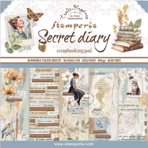 Papier Scrap- Stampéria - Secret Diary - 20x20