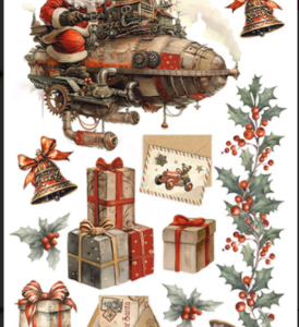 Accessoires scrap - stampéria - gear up for chritsmas- rub on