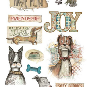 Accessoires scrap - stamperia - Furry Friends - Rub on