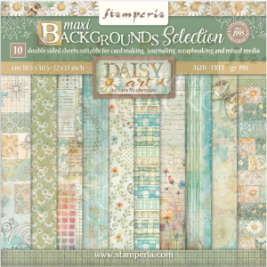 Papiers Scrap - Stampéria - Daisy Art - 30x30 Backgrounds