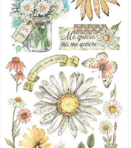 Accessoires scrap - Stamperia - Daisy Art - Rub On