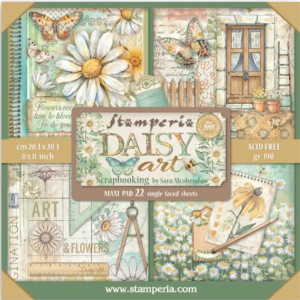 Papiers Scrap - Stampéria - Daisy Art - 30x30 maxi