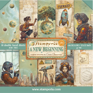 Papier scrap - Stamperia - A New Beginning - 20x20