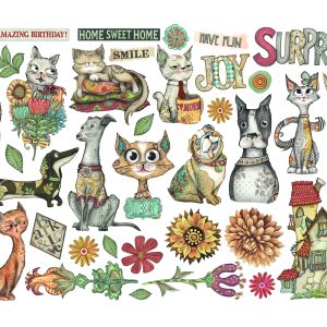 Accessoires scrap - stamperia - Furry Friends - Ephemera