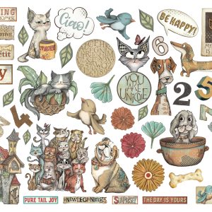 Accessoires scrap - stamperia - Furry Friends - Die Cuts