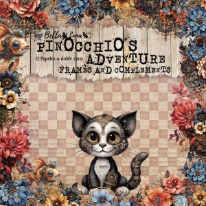 Papiers scrap - Bella Luna - Pinocchio's Adventure - 30 x 30 Frames & Complements