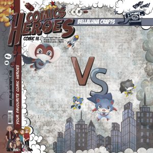 Papiers scrap - Bella Luna - Comics Heroes - 20 x 20 maxi