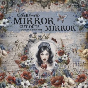 Papiers scrap - Bella Luna - Mirror Mirror - 20 x 20 Cut-outs