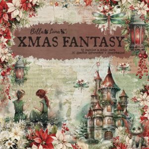 Papiers scrap - Bella Luna - Xmas Fantasy - 20 x 20