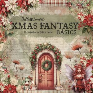 Papiers scrap - Bella Luna - Xmas Fantasy - 20 x 20 Basics
