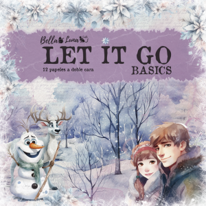 Papiers scrap - Bella Luna - Let it go - 20 x20 Basics
