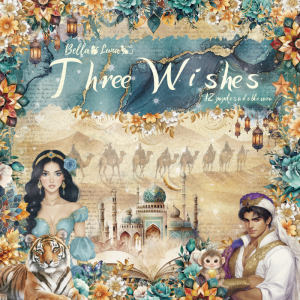 Papiers scrap - Bella Luna - Three Wishes - 20 x 20
