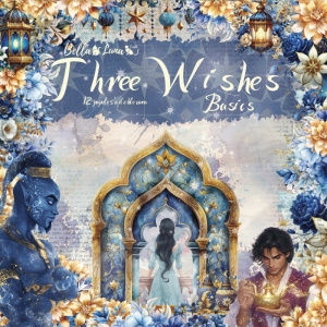 Papiers scrap - Bella Luna - Three Wishes - 20 x 20 Basics