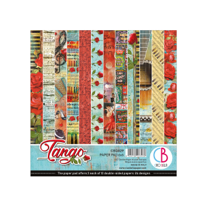 Papier Scrap - Ciao Bella - Tango - 15 x 15