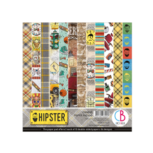Papiers - Scrap - Ciao Bella - Hipster - 15 x 15