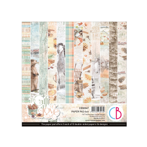 Papier Scrap - Ciao Bella - Gift of love - 15 x 15
