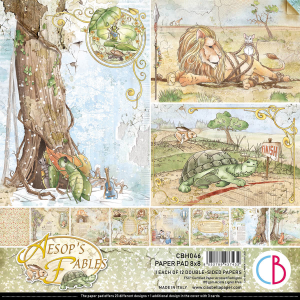 Papiers - Scrap - Ciao Bella - Aesop's  Fable - 20 x 20